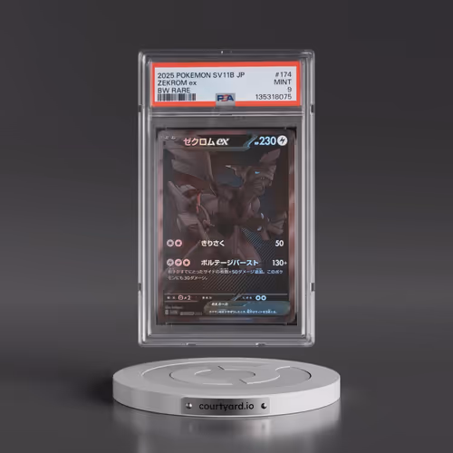 2025 Pokémon Sv11b-Black Bolt #174 Zekrom EX - Holo BW Rare (PSA 9 MINT)
