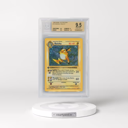 1999 Base Set #14 Raichu - 1st Edition Holo (BGS 9.5 GEM MINT)
