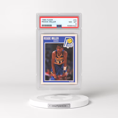 1989 Fleer #65 Reggie Miller (PSA 8 NM-MT)
