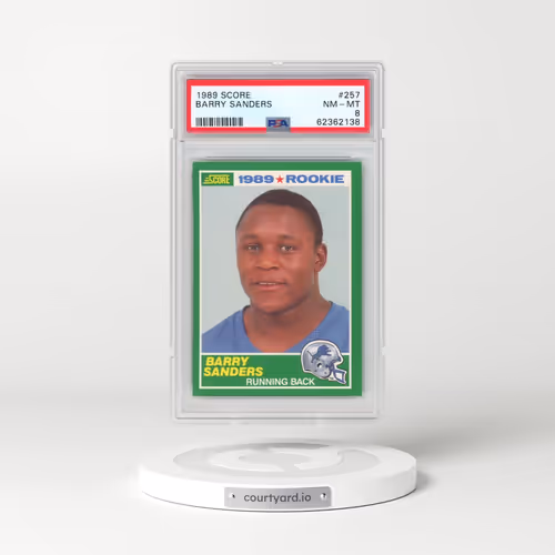 1989 Score #257 Barry Sanders (PSA 8 NM-MT)