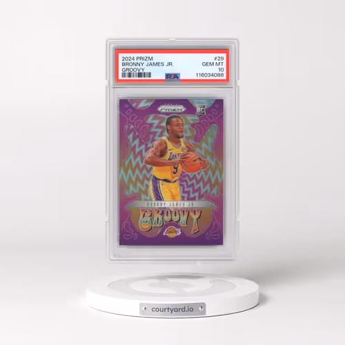 2024 Panini Prizm Groovy #29 Bronny James Jr. (PSA 10 GEM MINT)