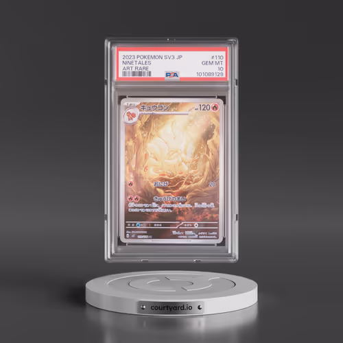 2023 Pokémon SV3-Ruler of the Black Flame #110 Ninetales - Art Rare (PSA 10 GEM MINT)