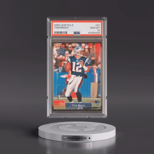 2002 Leaf R & S #57 Tom Brady (PSA 10 GEM MINT)