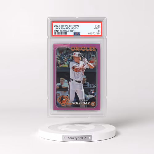 2024 Topps Chrome #88 Jackson Holliday - Pink Refractor (PSA 9 MINT)