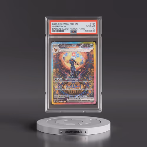 2025 Pokémon Pre EN-Prismatic Evolutions #161 Umbreon EX - Holo Special Illustration Rare (PSA 10 GE