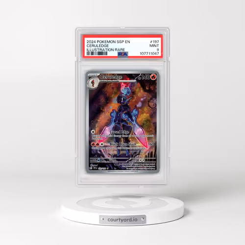 2024 Pokémon Ssp EN-Surging Sparks #197 Ceruledge - Illustration Rare (PSA 9 MINT)