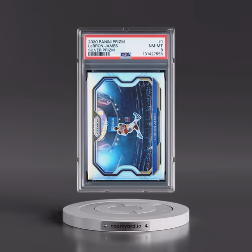 2020 Panini Prizm #1 LeBron James - Silver Prizm (PSA 8 NM-MT)