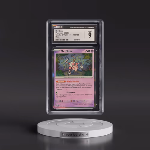 2023 Scarlet & Violet 151 - MEW EN #122/165 Mr. Mime - Holo (CGC 9 MINT)