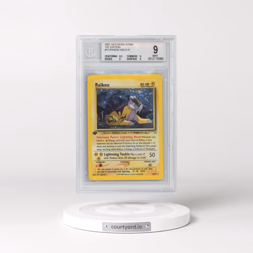 2001 Neo Revelation #13 Raikou - 1st Edition Holo (BGS 9 MINT)