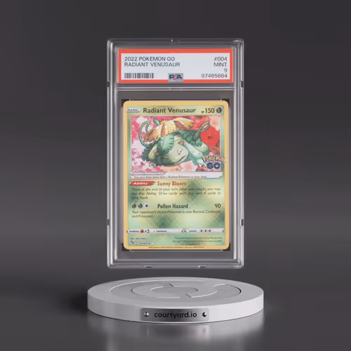 2022 Pokémon Go #004 Radiant Venusaur - Holo (PSA 9 MINT)