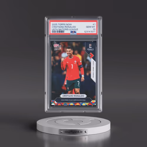 2025 Topps Now UEFA Nations League #1 Cristiano Ronaldo (PSA 10 GEM MINT)