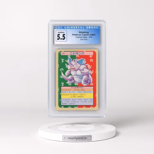 1997 (Only One Pokémon) Original Series #034 Nidoking - (Green Back) 2nd Print (CGC 5.5 EX+)