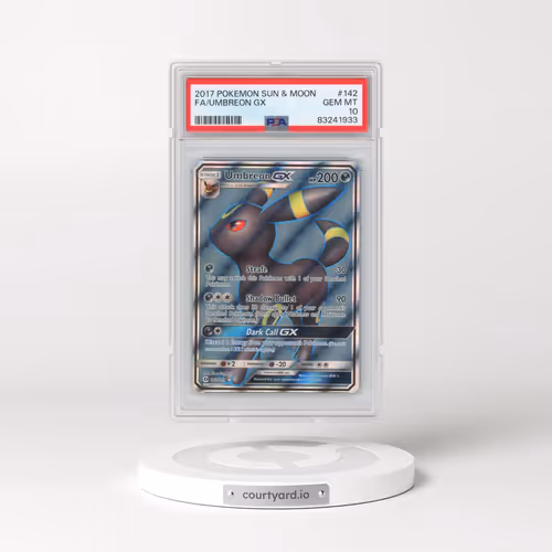 2017 Pokémon Sun & Moon #142 Umbreon GX - Holo Full Art (PSA 10 GEM MINT)
