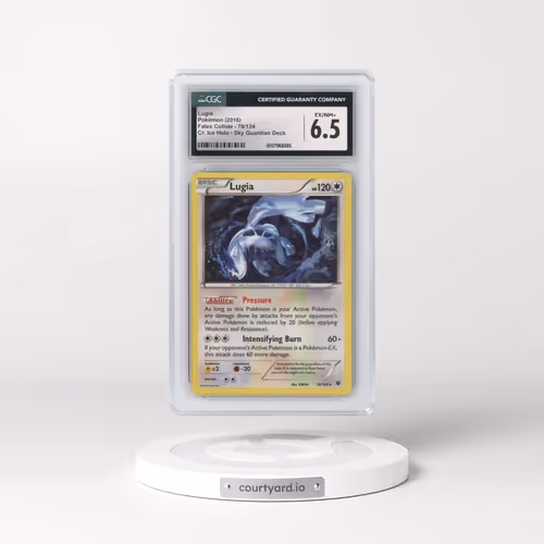 2016 Fates Collide #78/124 Lugia - Sky Guardian Deck Cr. Ice Holo (CGC 6.5 EX-NM+)
