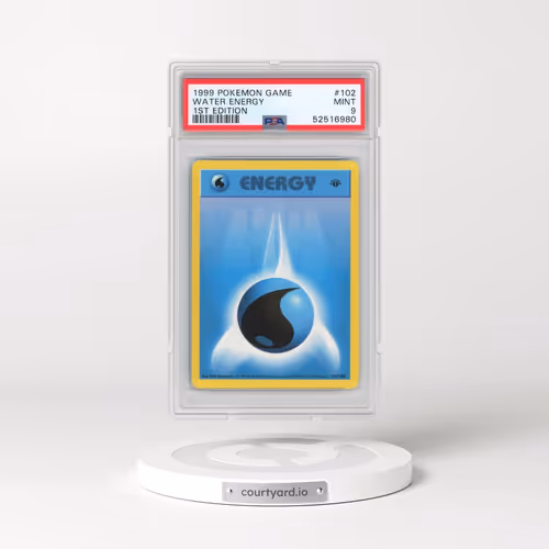 1999 Pokémon Game #102 Water Energy - 1st Edition (PSA 9 MINT)