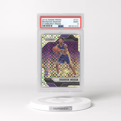 2016 Panini Prizm #131 Brandon Ingram - Starburst Prizm (PSA 9 MINT)