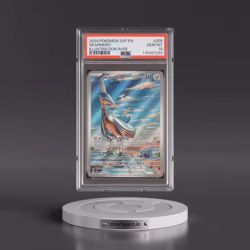 2024 Pokémon Ssp EN-Surging Sparks #209 Skarmory - Illustration Rare (PSA 10 GEM MINT)