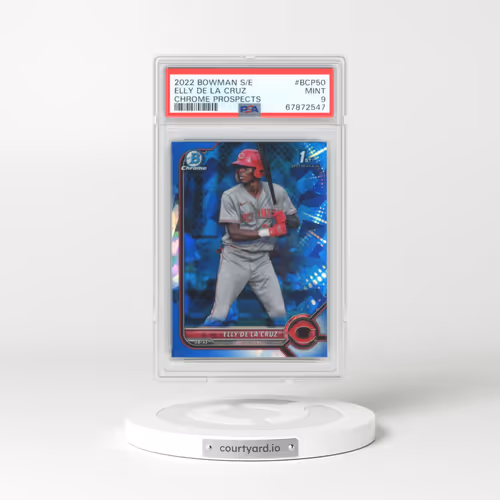 2022 Bowman Sapphire Edition Chrome Prospects #BCP50 Elly de La Cruz (PSA 9 MINT)