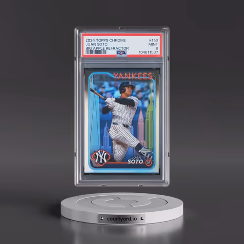 2024 Topps Chrome #150 Juan Soto - Big Apple Refractor (PSA 9 MINT)