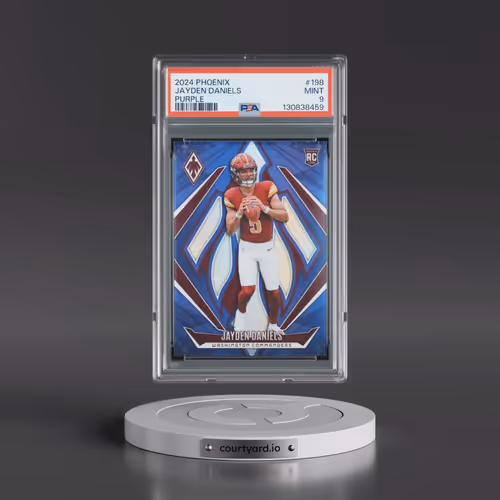 2024 Panini Phoenix #198 Jayden Daniels - Purple (PSA 9 MINT)