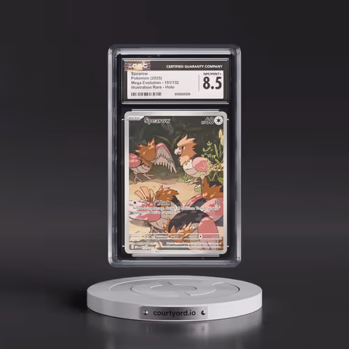 2025 Mega Evolution - MEG EN #151/132 Spearow - Illustration Rare Holo (CGC 8.5 NM-MT+)