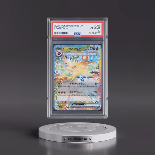2024 Pokémon Sv8a-Terastal Fest EX #003 Leafeon EX - Holo (PSA 10 GEM MINT)