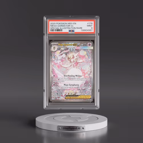 2025 Pokémon Meg EN-Mega Evolution #178 Mega Gardevoir EX - Holo Special Illustration Rare (PSA 9 MI