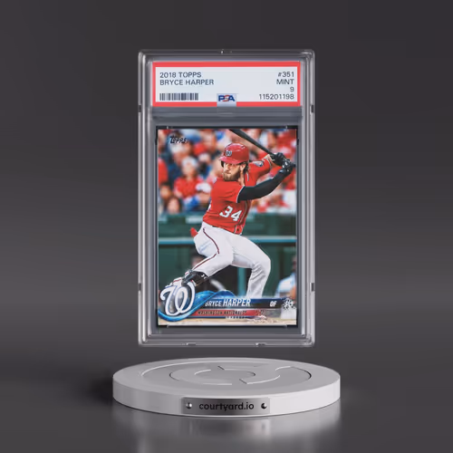 2018 Topps #351 Bryce Harper (PSA 9 MINT)