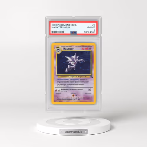 1999 Pokémon Fossil #6 Haunter - Holo (PSA 8 NM-MT)