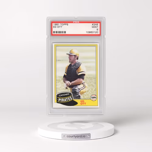 1981 Topps #246 Ed Ott (PSA 9 MINT)