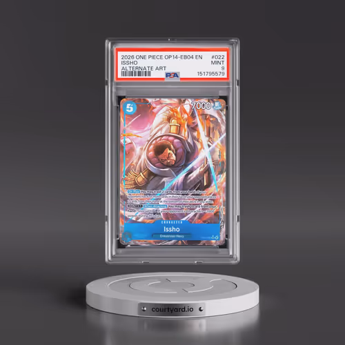 2026 One Piece OP14-EB04-the Azure Sea's Seven #022 Issho - Alternate Art (PSA 9 MINT)