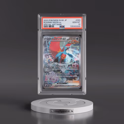 2023 Pokémon Sv4k-Ancient Roar #090 Roaring Moon EX - Holo Special Art Rare (PSA 10 GEM MINT)