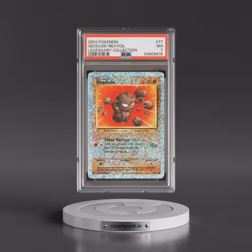 2002 Pokémon Legendary Collection #77 Geodude - Reverse Foil (PSA 7 NM)