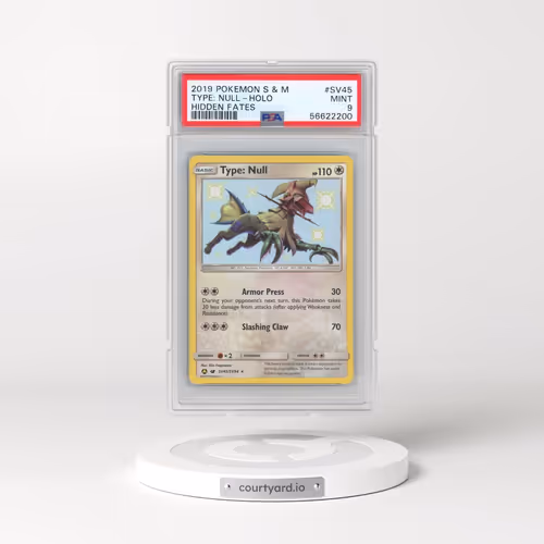 2019 Pokémon Sun & Moon Hidden Fates #SV45 Type: Null - Holo (PSA 9 MINT)