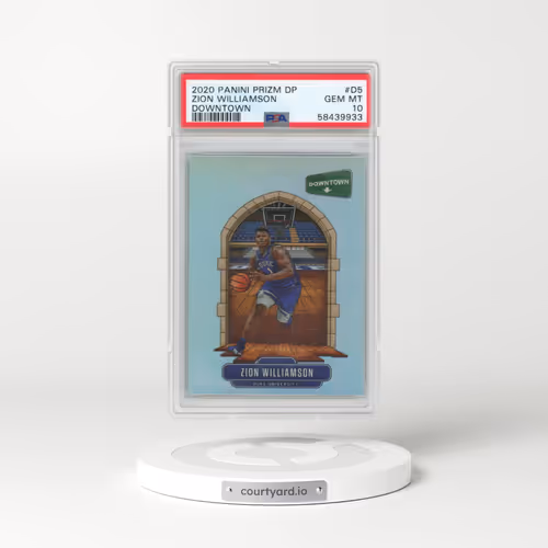 2020 Panini Prizm Draft Picks Downtown #D5 Zion Williamson (PSA 10 GEM MINT)