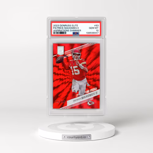 2023 Panini Donruss Elite #83 Patrick Mahomes II - Aspirations Shimmer (PSA 10 GEM MINT)