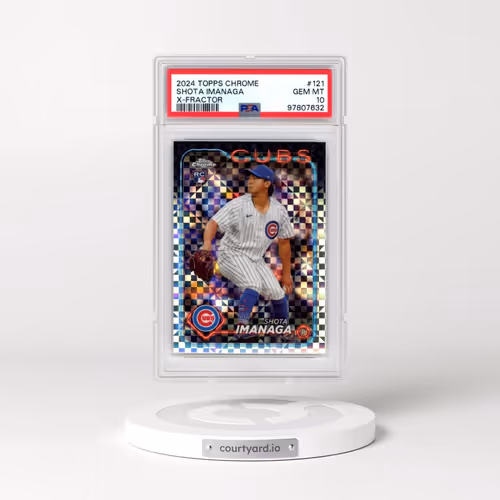 2024 Topps Chrome #121 Shota Imanaga - X-Fractor (PSA 10 GEM MINT)