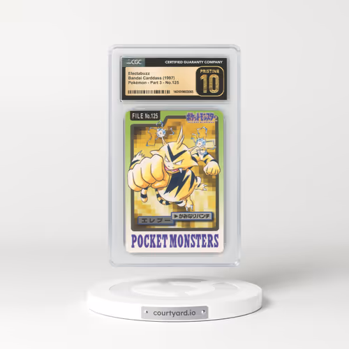 1997 Japanese Bandai Carddass #125 Electabuzz (CGC 10 PRISTINE)