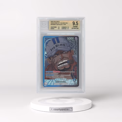 2023 One Piece Card Game Awakening of the New Era #OP05041 Sakazuki ALT ART L (BGS 9.5 GEM MINT)