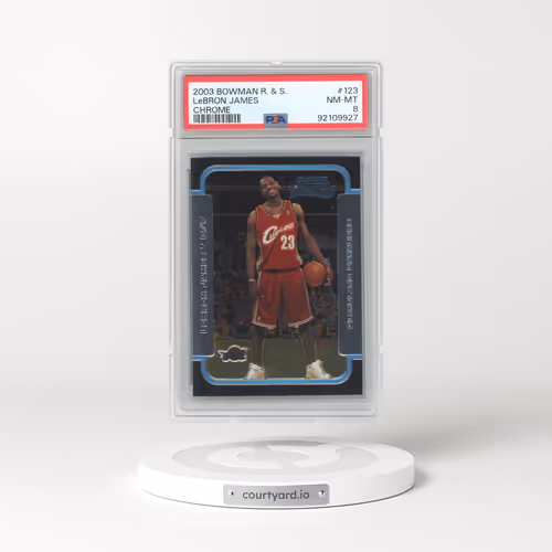 2003 Bowman Rookies & Stars #123 LeBron James - Chrome (PSA 8 NM-MT)