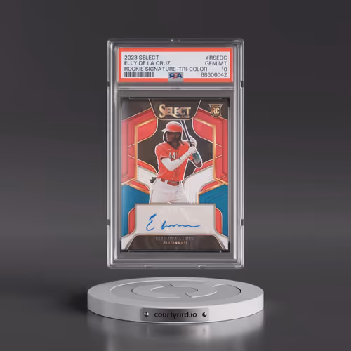 2023 Panini Select Rookie Signature #RSEDC Elly de La Cruz - Tri-Color (PSA 10 GEM MINT)