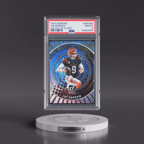 2024 Panini Donruss Galaxy of Stars #GOSJBU Joe Burrow (PSA 8 NM-MT)