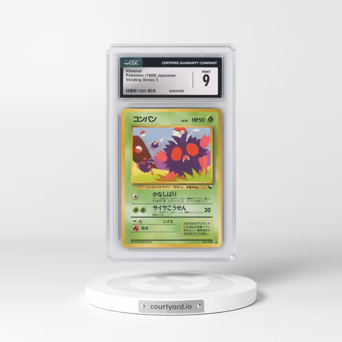 1998 Vending Series 3 (Pokeball Symbol. Glossy) Venonat (CGC 9 MINT)