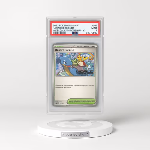 2023 Pokémon Svp PT-SV Black Star Promo #045 Paradise Resort - World Championships 2023 (PSA 9 MINT)