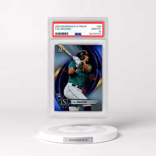 2022 Bowman Platinum #83 Cal Raleigh (PSA 10 GEM MINT)