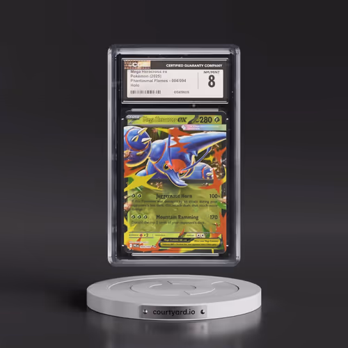 2025 Phantasmal Flames - PFL EN #004/094 Mega Heracross ex - Holo (CGC 8 NM-MT)