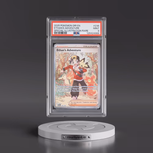 2025 Pokémon Dri EN-Destined Rivals #236 Ethan's Adventure - Special Illustration Rare (PSA 9 MINT)