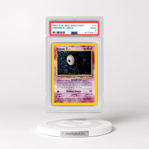 2001 Pokémon Neo Discovery #14 Unown A - Holo (PSA 9 MINT)