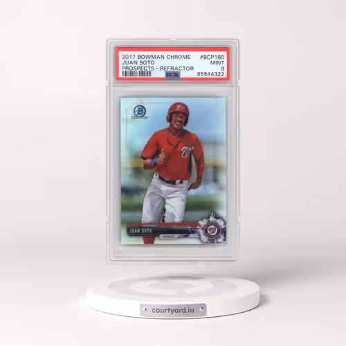 2017 Bowman Chrome Prospects #BCP180 Juan Soto - Refractor (PSA 9 MINT)