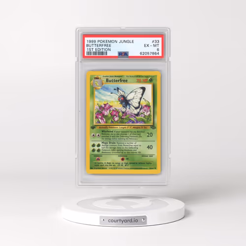 1999 Pokémon Jungle #33 Butterfree - 1st Edition (PSA 6 EX-MT)